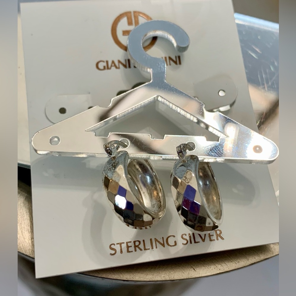 Giani Bernini 925 Sterling silver hoop earrings New
